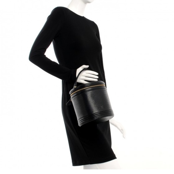 Louis Vuitton Epi Cannes Vanity Handbag Black Cosmetic Case - Picture 2 of 14